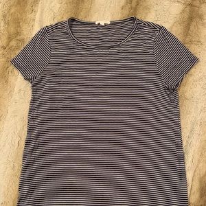 Navy striped T-shirt dress